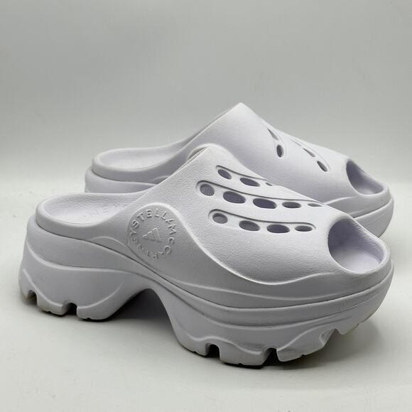 ADIDAS x STELLA MCCARTNEY Clogs Cloud White Sz 5 - Picture 6 of 12